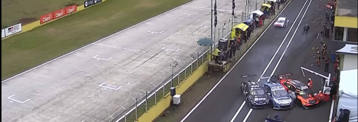 Stock Car Acidente Nos Boxes Atinge Tr S Mec Nicos Em Santa Cruz Do Sul