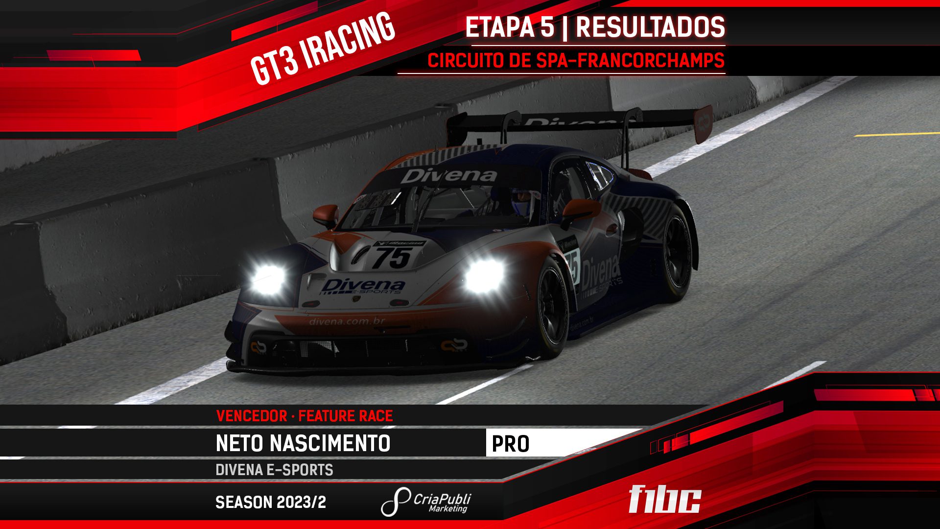 F Bc Gt Iracing Neto Nascimento Campe O Vit Ria Em Spa