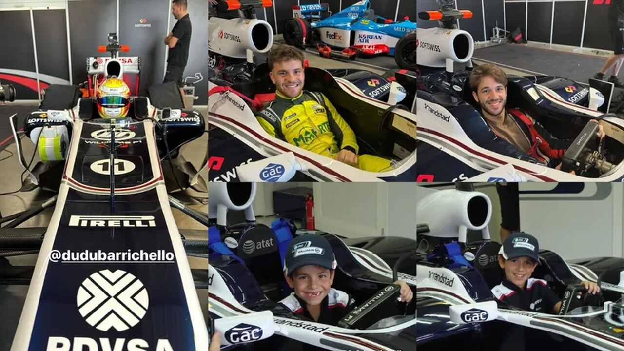 Realizando Sonho De Barrichello Pai Dudu E Fefo Pilotam Carro De F