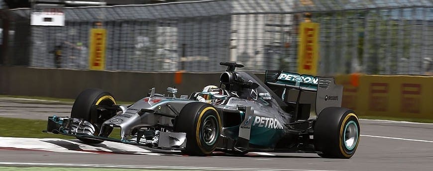 No Canadá, Lewis Hamilton terminou a sexta-feira na frente