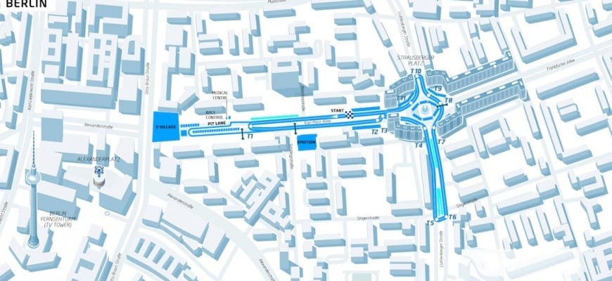 ePrix de Berlim - Mapa