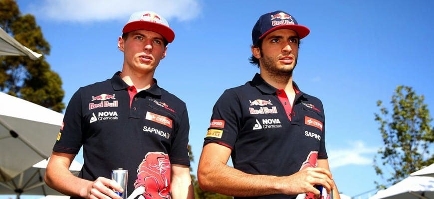 Max Verstappen e Carlos Sainz Jr (Toro Rosso)