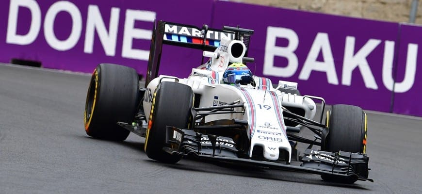 Brasileiro terminou o dia apenas na 16ª colocação, enquanto seu companheiro foi o quarto colocado. Após o primeiro dia de treinos para o GP da Europa, foi possível notar que os carros equipados com o motor Mercedes tiveram mais vantagens no traçado de Baku que os demais, os cinco primeiros do treino tinham os propulsores alemães. Porém essa facilidade não foi para Felipe Massa, que com problemas nos pneus, fechou o dia apenas na 16ª colocação, enquanto Valtteri Bottas, seu companheiro de equipe, ficou em quarto. O piloto paulista reclamou de problemas com os compostos e espera solucioná-los para ficar mais competitivo. “Foi um dia muito difícil para mim. Eu estava lutando para fazer os pneus trabalharem e eu nunca tive um problema como este até agora nesta temporada, por isso é algo que temos de analisar. Eu não pude guiar o carro como eu gostaria, porque os pneus não estavam com a aderência ideal, por isso eu sempre estava lutando contra o carro”, explicou. “Todos os outros pilotos estavam aprendendo (o traçado) e melhorando a cada volta, mas eu não pude. Há muito trabalho a ser feito antes da classificação, mas eu tenho certeza que quando nós analisarmos tudo e executar algumas mudanças, eu vou ser competitivo”, completou. Massa ainda comentou o que achou da nova pista da Fórmula 1 e a definiu como agradável. “É uma pista agradável, é claro que você a aproveita ainda mais quando tudo estiver funcionando corretamente, mas a pista é interessante. Não é fácil encontrar a linha certa em determinadas curvas, particularmente as mais lentas”, finalizou. O treino de classificação está marcado para este sábado (18), ás 10h, no horário de Brasília.