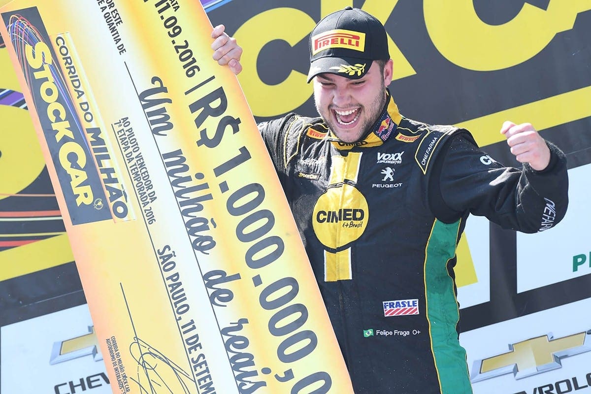 Atual vencedor do Milhão, Felipe Fraga usará número 40 em seu Stock Car da  Cimed Racing em Curitiba