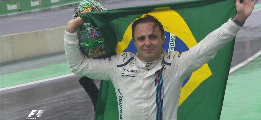 Enrolado na bandeira do Brasil, Massa tem adeus emocionante a Interlagos