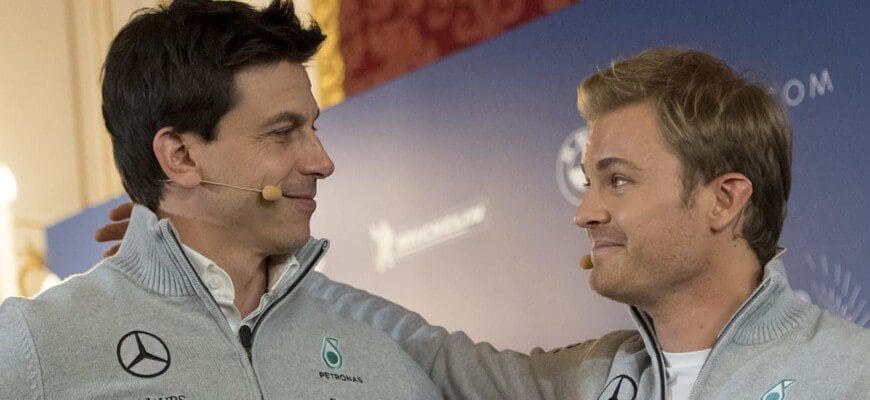 Toto Wolff e Nico Rosberg (Mercedes)