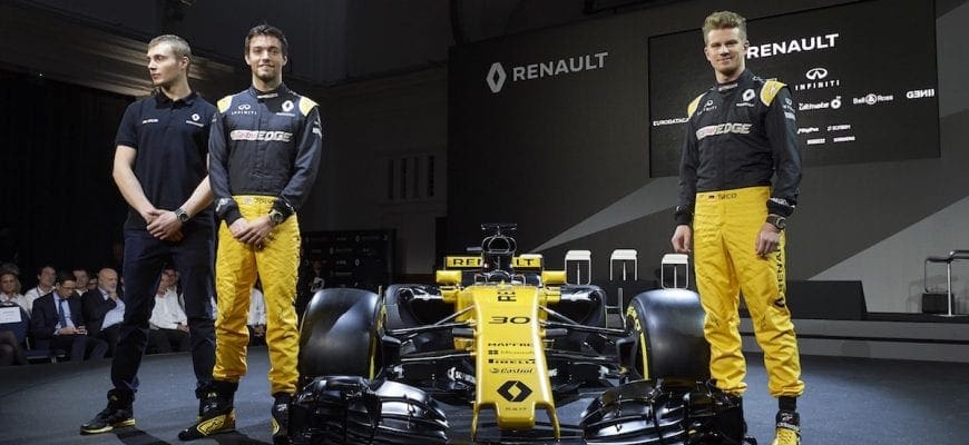 Sergey Sirotkin, Jolyon Palmer, Nico Hulkenberg - Renault R.S.17