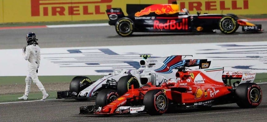 Batida de Lance Stroll e Carlos Sainz - GP do Bahrain