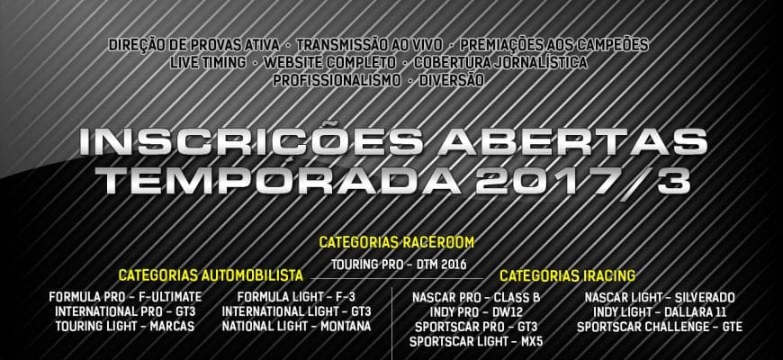 F1BC abre inscrições para campeonatos da temporada 2017/3 com promoções