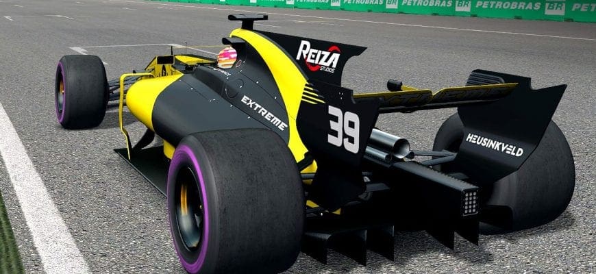 F1BC volta a receber carro mais atual de F-1 com a Formula Pro, no simulador Automobilista