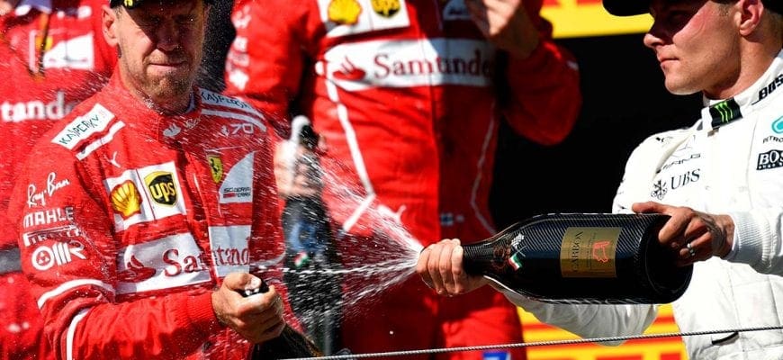 Sebastian Vettel (Ferrari) e Valtteri Bottas (Mercedes) - GP da Hungria