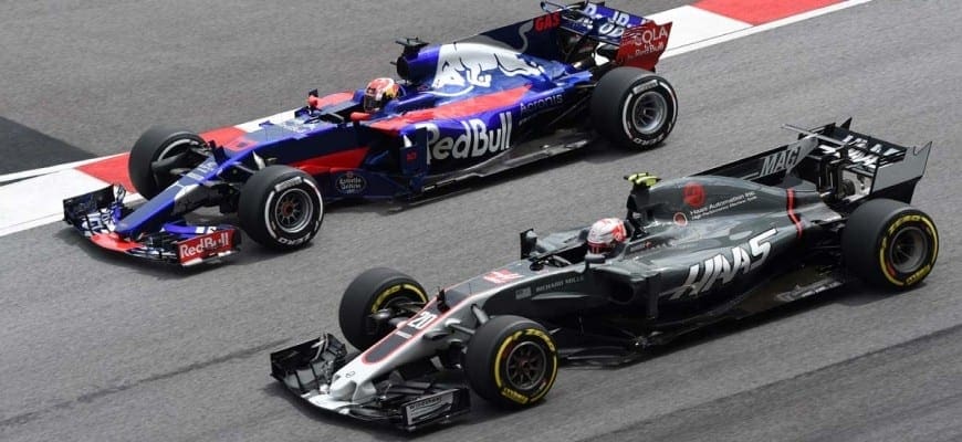 Pierre Gasly (Toro Rosso) e Kevin Magnussen (Haas) - GP da Malásia 2017