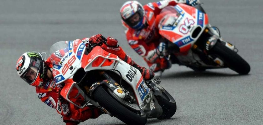 Andrea Dovizioso e Jorge Lorenzo (Ducati) - GP da Malásia