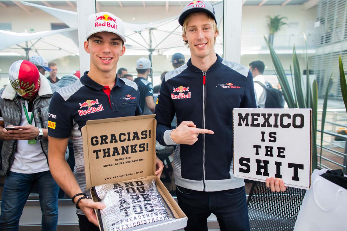 Pierre Gasly e Brendon Hartley (Toro Rosso) - GP do México