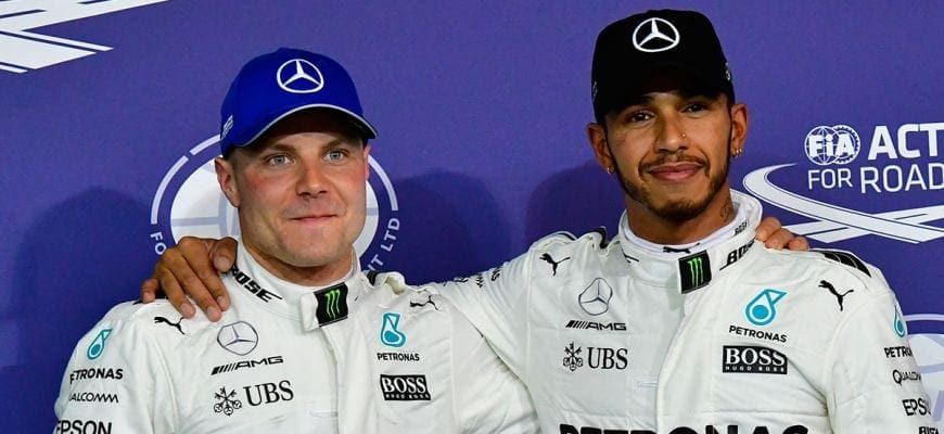 Valtteri Bottas e Lewis Hamilton (Mercedes) - GP de Abu Dhabi