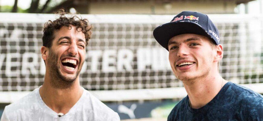 Daniel Ricciardo e Max Verstappen (Red Bull)