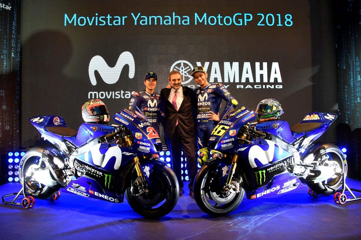 Moto GP - Yamaha apresenta moto de Rossi e Viñales para 2018