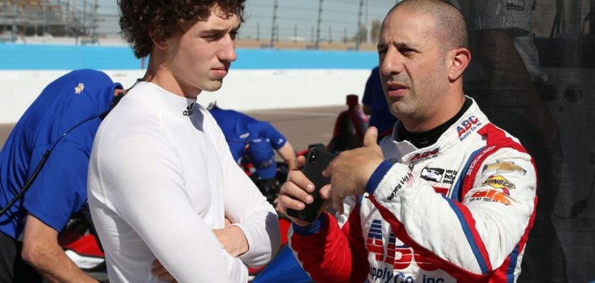 Matheus Leist e Tony Kanaan - IndyCar - AJ Foyt