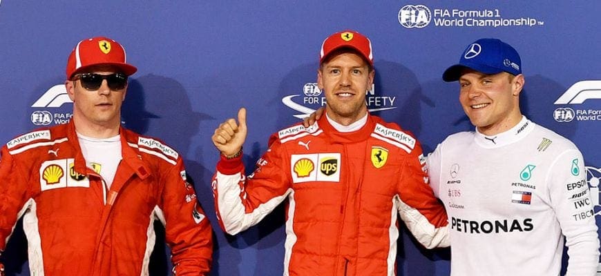 Sebastian Vettel - Kimi Raikkonen - Valtteri Bottas