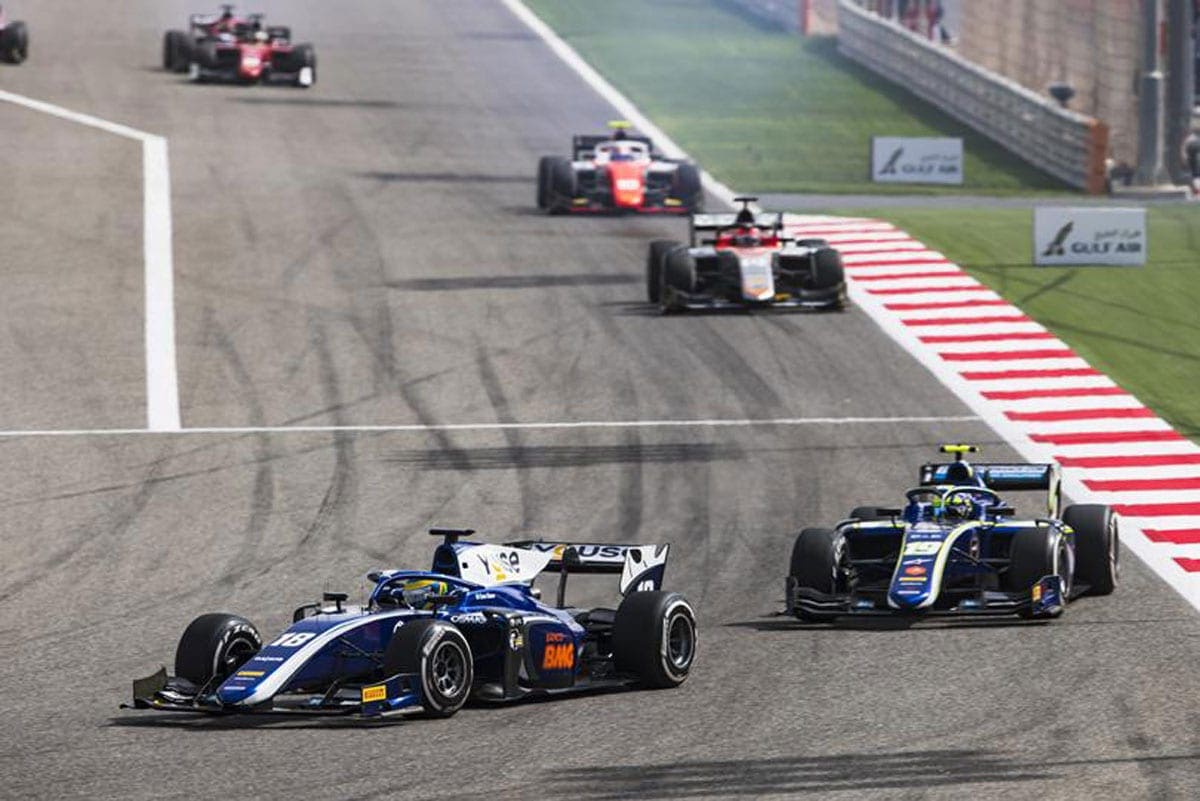 Sergio Sette Câmara e Lando Norris (Carlin) - F2 Bahrain