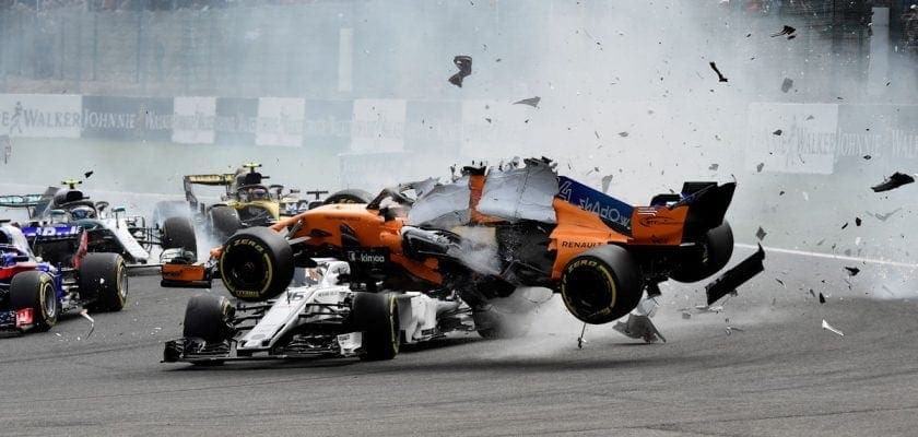 Acidente GP da Bélgica F1 - Fernando Alonso