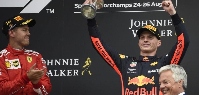 Verstappen: “É sempre bom estar no pódio, mas estar no pódio aqui na Bélgica é ainda mais especial”