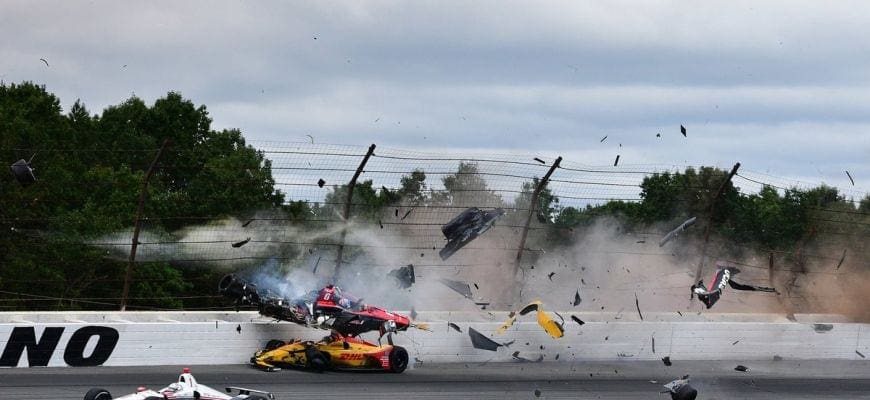 Divulgado o estado de saúde de Robert Wickens após acidente na Indy