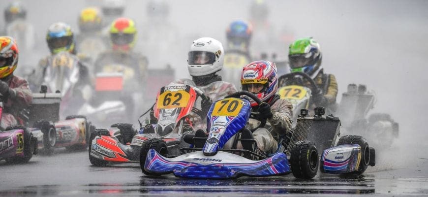 Rafael Câmara é destaque sob chuva no Sul-Americano de Kart no Velopark