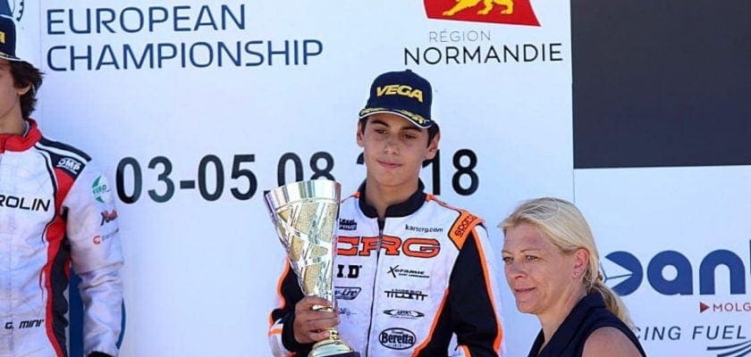 Gabriel Bortoleto conquista 3º lugar no Europeu de Kart