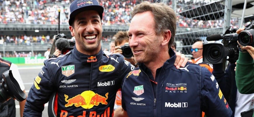 F1: Horner vê bom potencial com Ricciardo na Red Bull