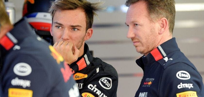 Horner e Gasly - Red Bull