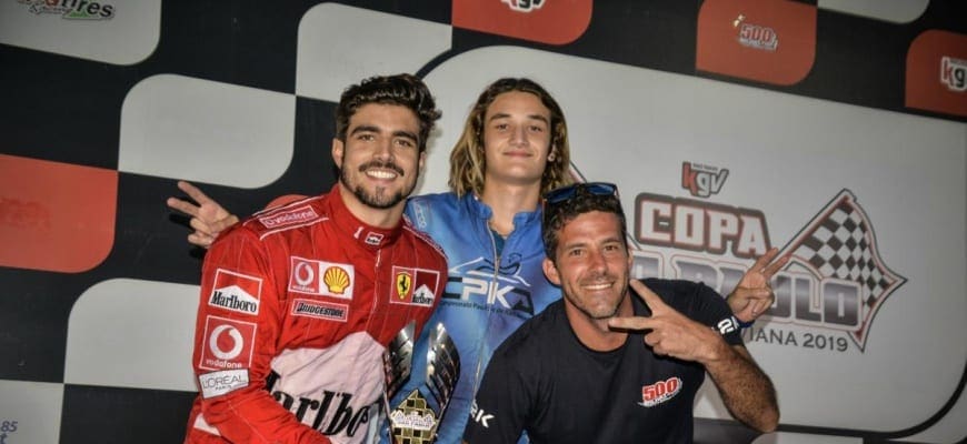 Caio Castro sobe no pódio do Kartódromo Granja Viana em estreia nas competições oficiais