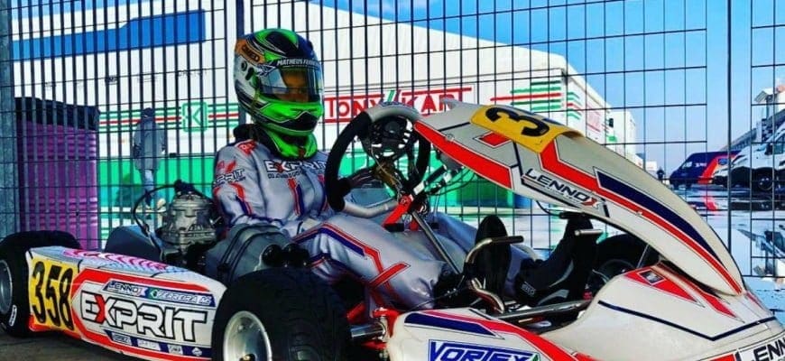 Matheus Ferreira enfrenta desafio na Copa do Mundo de Inverno no kart entre 319 pilotos na Itália