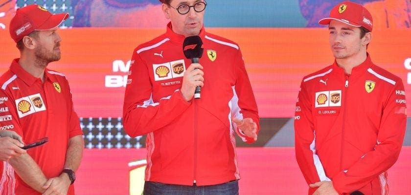 Vettel, Binotto, Leclerc - Ferrari