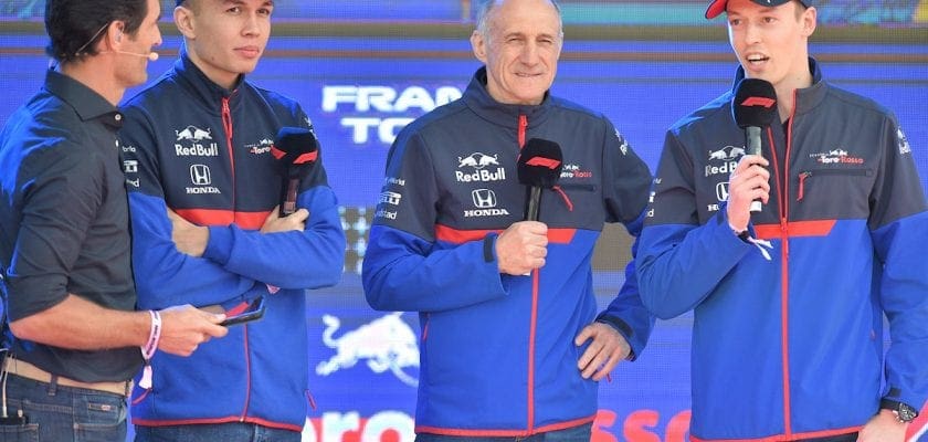 Weber, Albon, Tost e Kvyat (Toro Rosso)