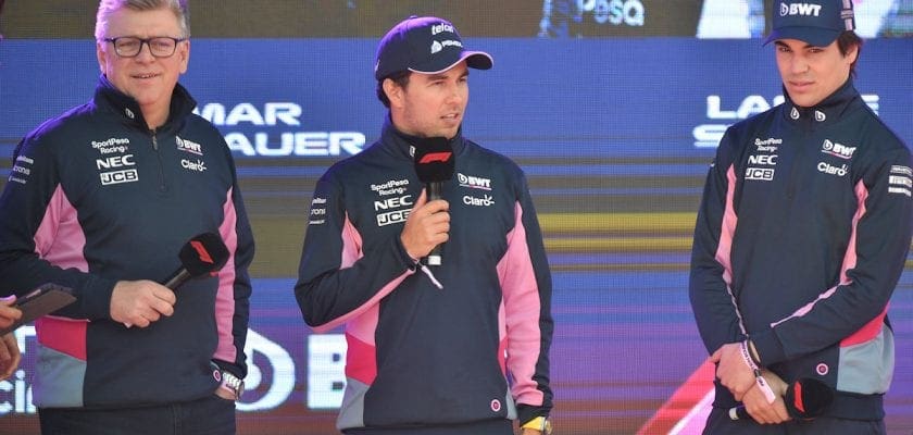 Szafnauer, Perez e Stroll (Racing Point)