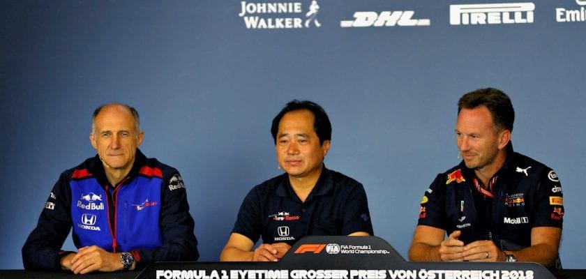 Tost, Tanabe e Horner - Red Bull, Toro Rosso, Honda