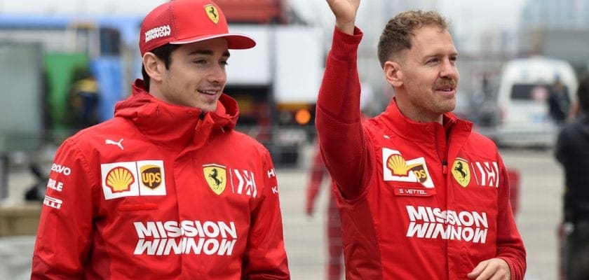 Leclerc e Vettel (Ferrari) GP da China F1 2019