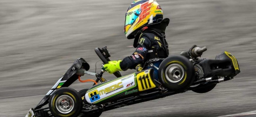 Augustus Toniolo conquista pole e fica em 2º lugar nas duas corridas do Paulista Light de Kart