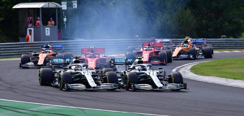 Valtteri Bottas e Lewis Hamilton (Mercedes) - GP da Hungria F1 2019