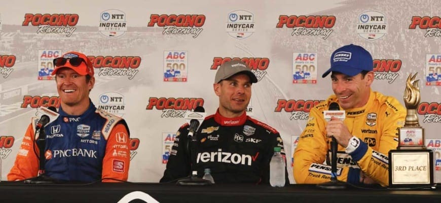 Will Power vence corrida encurtada em Pocono; acidente forte entre cinco pilotos marcou o evento