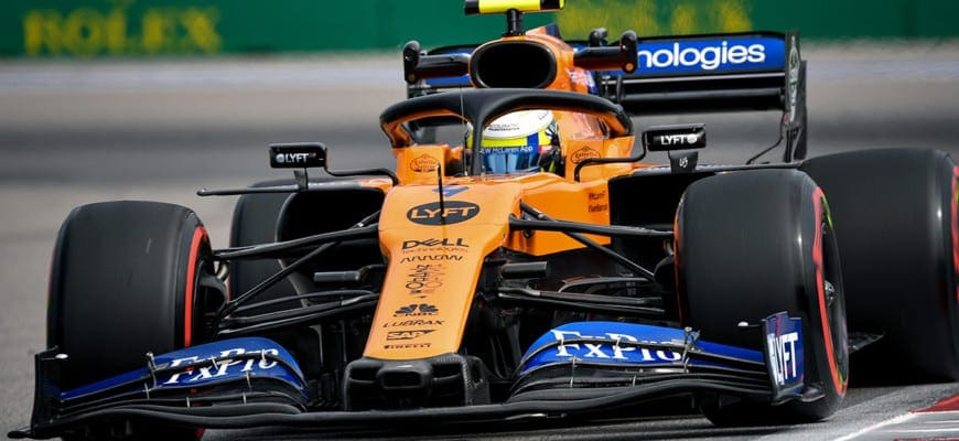 Lando Norris feliz, “apesar de pequeno erro” durante a qualificação na Rússia