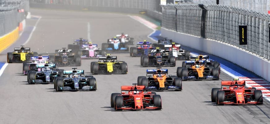 Largada - GP da Russia F1 2019