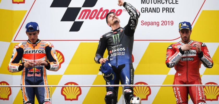 Vinales supera Marquez para vencer a corrida da MotoGP em Sepang