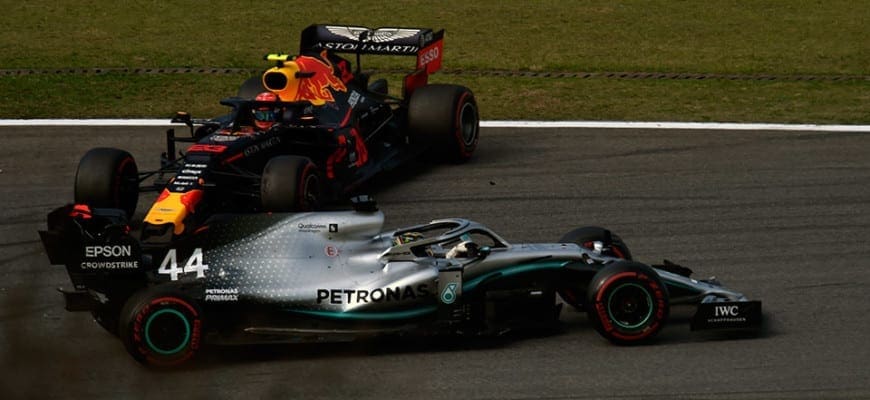 Lewis Hamilton e Alex Albon - GP do Brasil F1 2019