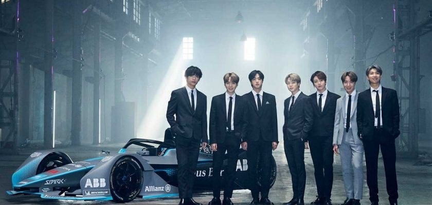 Fenômeno K-Pop, integrantes do BTS se tornam embaixadores globais da Formula E