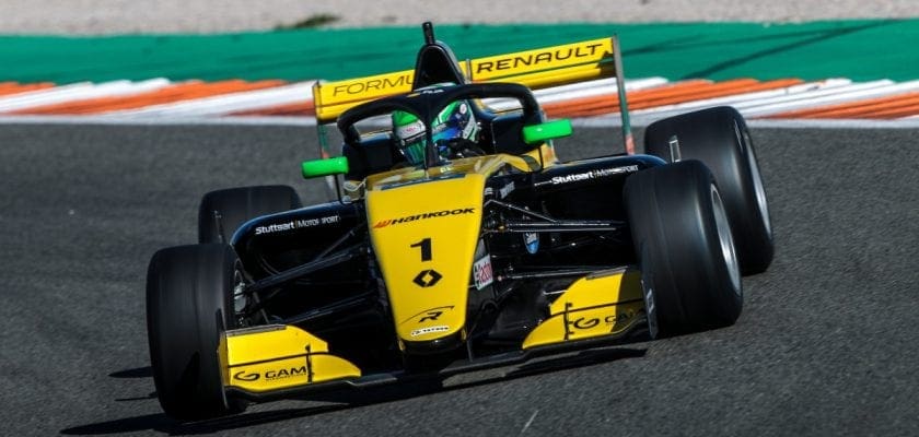 Caio Collet lidera testes da F-Renault Eurocup em Valência