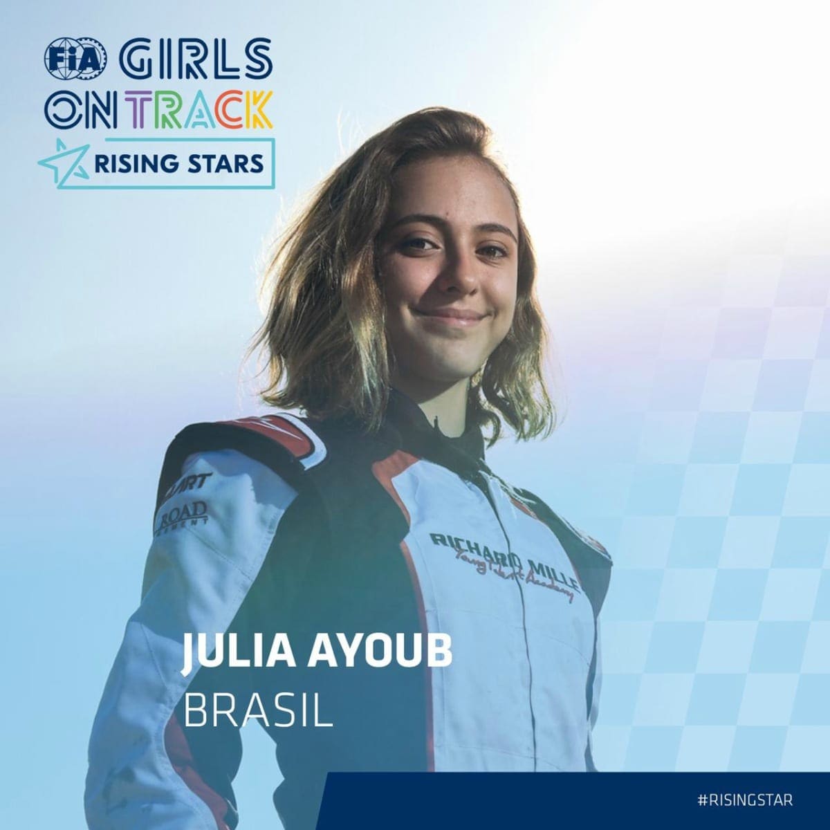 Mulheres na pista: Júlia Ayoub é selecionada para participar de programa da FIA e da Ferrari