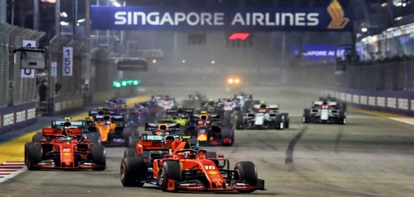 F1: Previsão de chuva pode influenciar o Grande Prêmio de Singapura