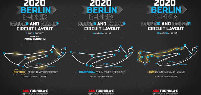Fórmula E revela os três traçados da decisão da sexta temporada em Berlim